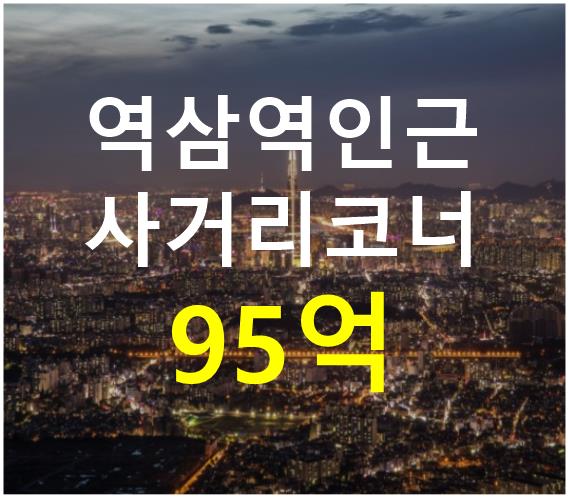 서울 강남구 역삼동 역삼역인근. 사거리코너위치. 매매 매물번호 12463 사진 1